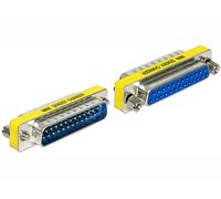 DeLOCK 65484 Cambiamento di tipo di cavo D-Sub 25 Blu, Argento - Nouvo