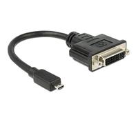 DELOCK 65563 ADAPTADOR DE CABLE DE VÍDEO 0,2 M DVI-D MICRO-HDMI NEGRO