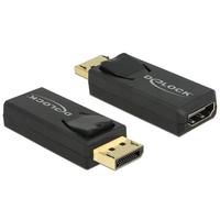 DeLOCK 65573 adattatore per inversione del genere dei cavi Displayport 1.2 HDMI Nero (DeLOCK videoadapter - DisplayPort / HD) NEW