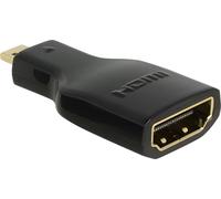 Delock HDMI Micro-D/HDMI-A M/F 4K Micro-HDMI HDMI Nero F/M 4K 65664