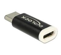 DeLOCK 65678 adattatore per inversione del genere dei cavi USB 2.0-C USB 2.0 Micro-B Nero Bianco (Delock - USB-C adapter - USB- NEW