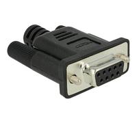 Delock 65843 RS-232 DB9 Nero Argento 34 mm 41 mm 15 mm 1 pezzo(i) Adapter RS-232