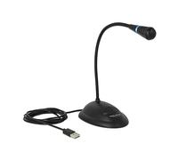 DELOCK 65871 - Microfono, USB, supporto, pulsante di disattivazione audio