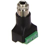 DeLOCK 65878 3 pin 3,5 mm Nero, Verde, Acciaio inossidabile - cavo di interfaccia e adattatore (3 pin, 3,5 mm, Femmina, Nero, Verde, Acciaio inossidabile