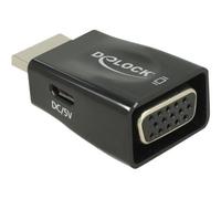Delock 65902 HDMI A VGA black Adattatore Digitale/display/video 19-pole