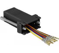 DeLOCK 66165 cable gender changer Sub-D 9 pin Rj-45 Nero, Acciaio inossidabile (Delock Adapter Sub-D 9 pin female to R)