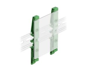 Delock 66262 -10 70 °C 18 mm 115 mm 11 mm 4 pz DIN rail clip for PCB 115 mm 4