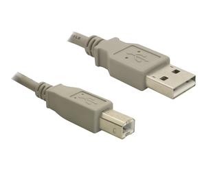 Delock 82216 3 m USB A USB B USB 2.0 Maschio/Maschio Grigio Cable USB 2.0 A-B