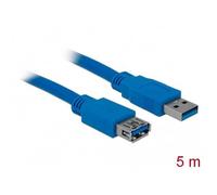 Delock 82541 Cavo USB USB 3.2 Gen1 (USB 3.0) Spina USB-A, Presa USB-A 5.00 m Bl