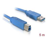 Delock 82582 Cavo USB USB 3.2 Gen1 Spina USB-A, Spina USB-B 5.00 m Blu contatti