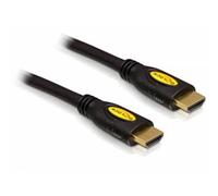 Delock 82584 HDMI Cavo Spina HDMI-A 1 m Nero intrecciato, contatti connettore