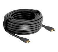 DeLock Cavo HDMI 82709 ad alta velocità con Ethernet 4K 30 Hz 10 m Nero con connettori gold