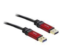 Delock 82747 Cavo USB USB 3.2 Gen1 Spina USB-A, Spina USB-A 5.00 m Rosso, Nero