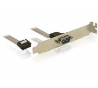 Delock 82768 Grigio 0,4 m DB9 M Slot Bracket > 1 x Serial Pin layout: 1:1