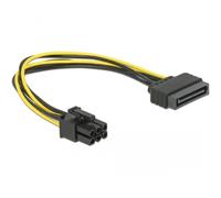 Delock 82924 PCI Express SATA-Kabel 15-Stecker auf 6-Stecker PCI-E, 20 cm 1er Pa