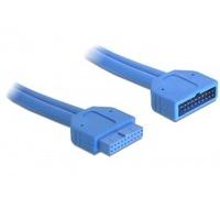Delock 82943 0,45 m USB 3.2 Gen 1 (3.1 Gen 1) Maschio Femmina 3.0 pin header