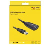 Delock 83089 Cavo USB USB 3.0 Spina USB-A, Presa USB-A, Presa 3,5 mm 5.00 m Ner