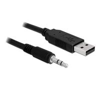 DELOCK 83115 - Convertitore USB 2.0, TTL seriale, jack da 3,5 mm, 1,8 m (5 V)