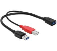 DeLOCK 83176 cavo USB USB 3.2 Gen 1 3.1 Gen 1 03 m USB A 2 x USB A (Delock - USB-kabel - 30 cm)