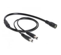 DELOCK 83286 CABLE ALIMENTACION DC 5,5 X 2,1-2 X MACHO 0,5M