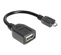 DELOCK 83293 - Cavo USB 2.0, micro B maschio a A femmina 0,18 m