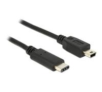 Delock 83335 Cavo USB USB 2.0 Spina USB-Mini-B, Spina USB-C® 0.50 m Nero
