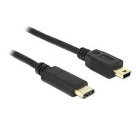Delock 83336 Cavo USB USB 2.0 Spina USB-Mini-B, Spina USB-C® 2.00 m Nero
