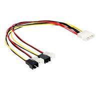 Delock 83343 0,3 m Molex (4-pin) Maschio Maschio Multicolore Cable power Molex 4