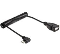 DeLOCK 83354 cavo USB 0,5 m Micro-USB B USB A Nero