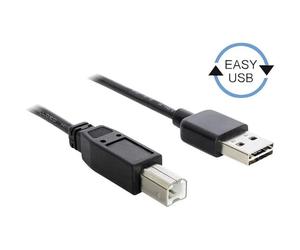 Delock 83360 Cavo USB USB 2.0 Spina USB-A, Spina USB-B 3.00 m Nero connettore a