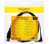 DeLOCK 83578 cavo per cellulare Nero USB A DC 1,5 m