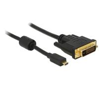 DELOCK 83585 - Cavo connettore DVI 24+1 > connettore micro HDMI 1,0 m
