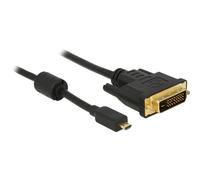 Delock 83586 2 m Micro-HDMI DVI-D Maschio Maschio Oro cable Micro-D male > DVI
