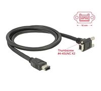 DeLOCK 83588 Cavo firewire 6-p 9-p Nero 1 m