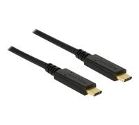 Delock 83661 1 m USB C USB C USB 3.2 Gen 2 (3.1 Gen 2) 10 Gbit/s Nero Type C to