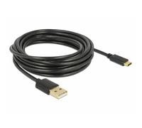 Delock 83669 Cavo USB USB 2.0 Spina USB-A, Spina USB-C® 4.00 m Nero
