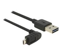 Delock 83857 3 m USB A Micro-USB B USB 2.0 Maschio/Maschio Nero Cavo EASY-USB