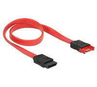 DeLOCK 83953 Cavo SATA 0,3 m SATA 7-Pin Nero, Rosso