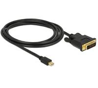 DeLOCK 83989 2m Mini DisplayPort DVI-D Black - Video Cable Adapter 2 m Mini Disp