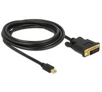 DeLOCK 83990 3 m Mini DisplayPort DVI-D Black Video Cable Adapter Mini DisplayPo