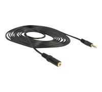 Delock 84667 3.5mm Maschio 3.5mm Femmina 2 m Nero Extension Cable Audio Stereo