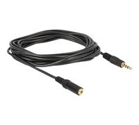 Delock 84668 3.5mm Maschio 3.5mm Femmina 3 m Nero Extension Cable Audio Stereo