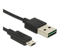 Delock Cavo EASY-USB 2.0 Tipo A maschio EASY-USB 2.0 Tipo Micro-B maschio 02 m nero