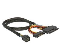 Delock 84819 Mini SAS U.2 SATA PCIe 3.0 0,5 m Sacchetto di politene Cable