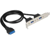 DeLOCK 84836 scheda di interfaccia e adattatore Interno USB 3.2 Gen 1 [3.1 Gen 1] (Delock Slotblech 2x USB3.0 extern) NEW