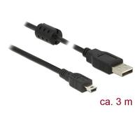 Delock 84915 Cavo USB USB 2.0 Spina USB-A, Spina USB-Mini-B 2.00 m Nero con nuc