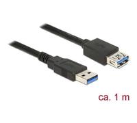 Delock 85054 Cavo USB USB 3.2 Gen1 Spina USB-A, Presa USB-A 1.00 m Nero contatt