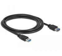 DeLOCK 85056 cavo USB USB 3.2 Gen 1 [3.1 Gen 1] 2 m USB A Nero (Delock Extension cable USB 3.0 - USB f) NEW