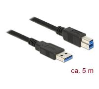Delock 85070 Cavo USB USB 3.2 Gen1 Spina USB-A, Spina USB-B 5.00 m Nero contatt