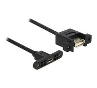 Delock 85109 Cavo USB USB 2.0 Presa USB-Micro-B, Presa USB-A 0.25 m Nero